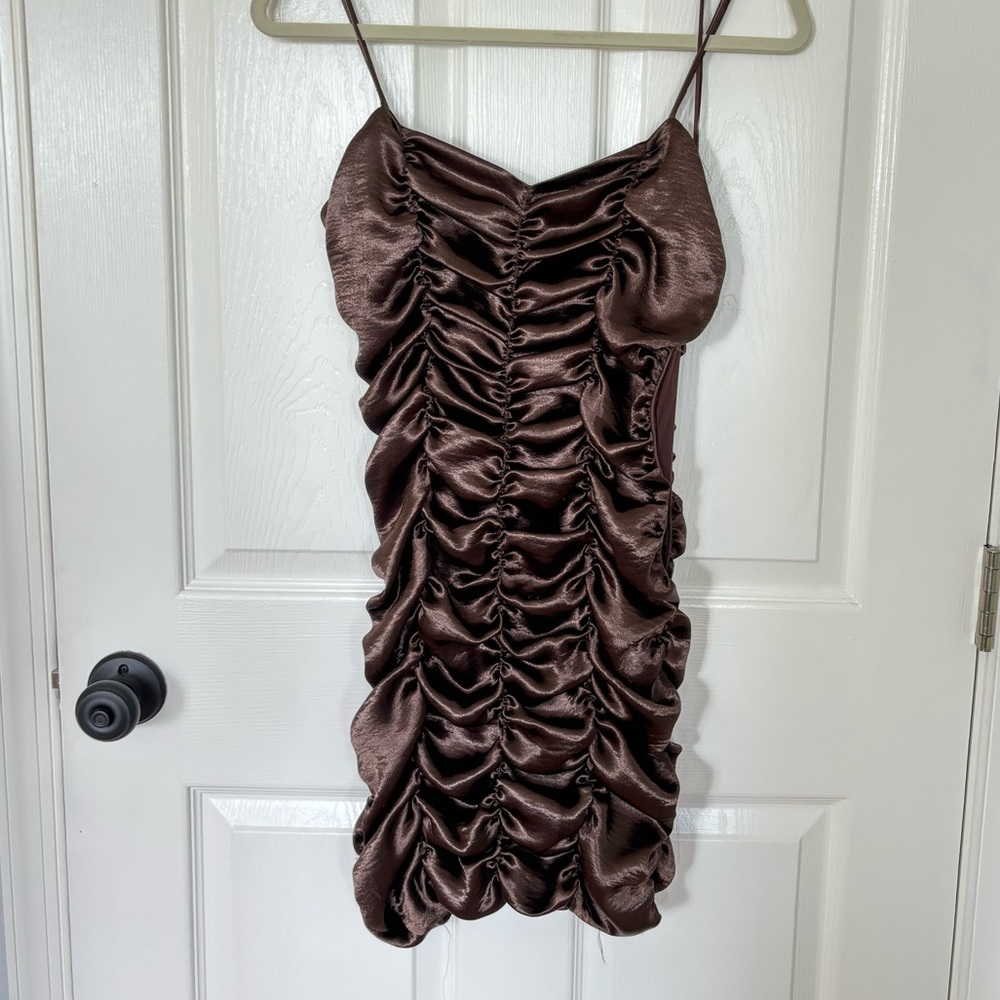 Urban Outfitters Metallic Brown Dress